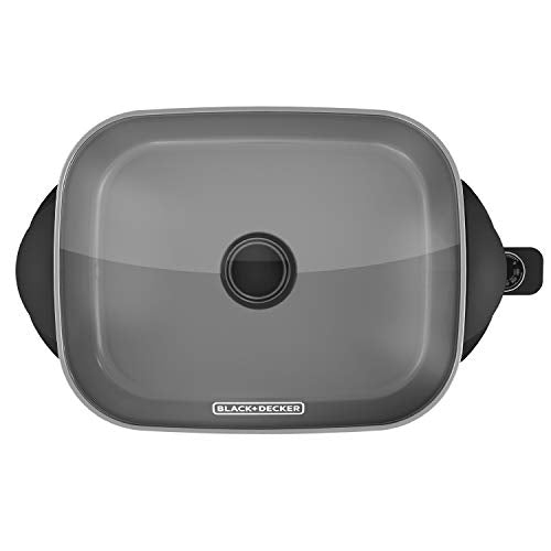 BLACK+DECKER Electric Skillet, 12”x15”, Deep Dish, Non Stick Surface, SK1215BC