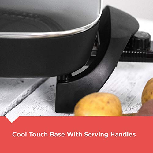 BLACK+DECKER Electric Skillet, 12”x15”, Deep Dish, Non Stick Surface, SK1215BC