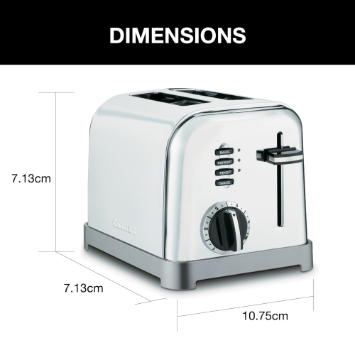 Cuisinart CPT-160C Metal Classic 2-Slice Toaster