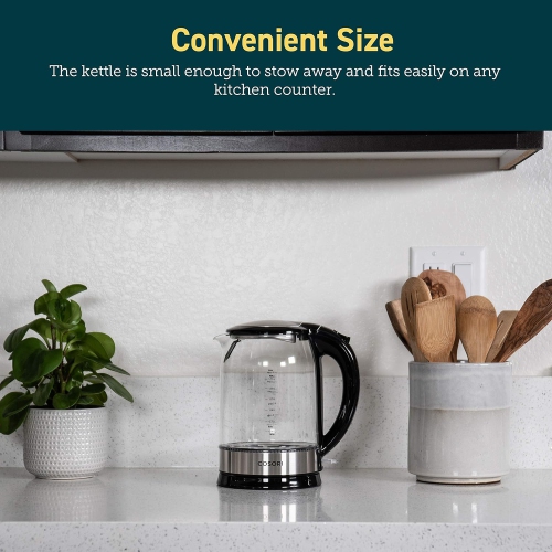 Cosori 1.7l Electric Kettle Glass, Tea Kettle, Water Boiler,1500w Fast Boiling with Stainless Inner Lid and Pot, Led I..