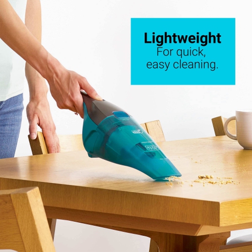 BLACK+DECKER dustbuster QuickClean Cordless Wet/Dry Handheld Vacuum, Turquoise