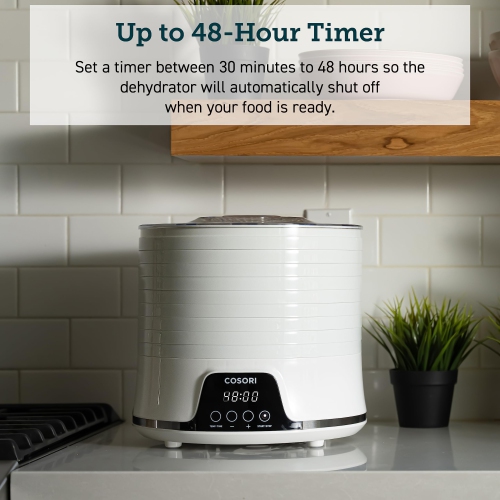Déshydrateur d'aliments COSORI, cuisson silencieuse, minuterie de 48H h, contrôle de la température, pour les fruits, viande, gâteries pour chiens,
