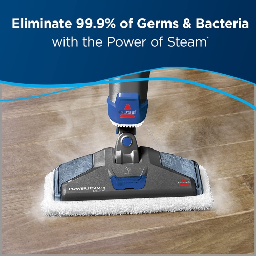 BISSELL - Steam Mops - PowerSteamer Deluxe - With detachable SpotBoost Brush - Includes 2 Soft Pads and 1 Scrub Pad | ..