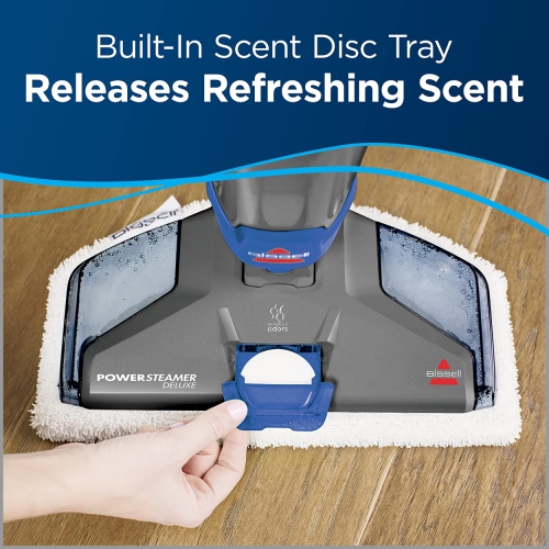 BISSELL - Steam Mops - PowerSteamer Deluxe - With detachable SpotBoost Brush - Includes 2 Soft Pads and 1 Scrub Pad | ..