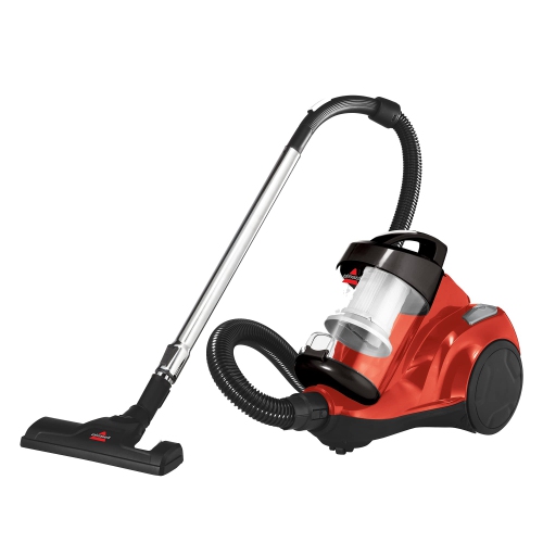 BISSELL  - Canister Vacuum Cleaner - Zing Bagless - Lightweight Compact - Hard Floor And Low-Pile Carpet | 21565 In Red