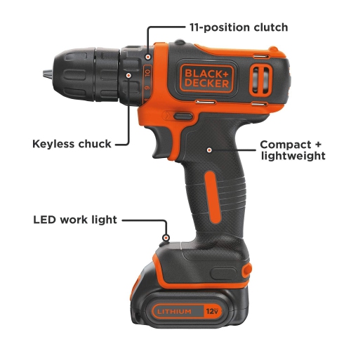 BLACK+DECKER 12V MAX Cordless Drill/Driver