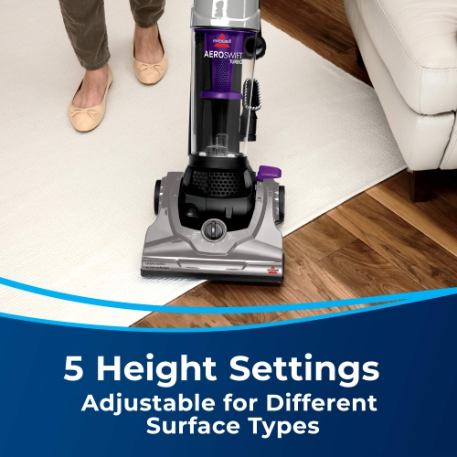 BISSELL - Upright Vacuum Cleaner - Cyclonic separation with secondary built in lifetime filter , Purple