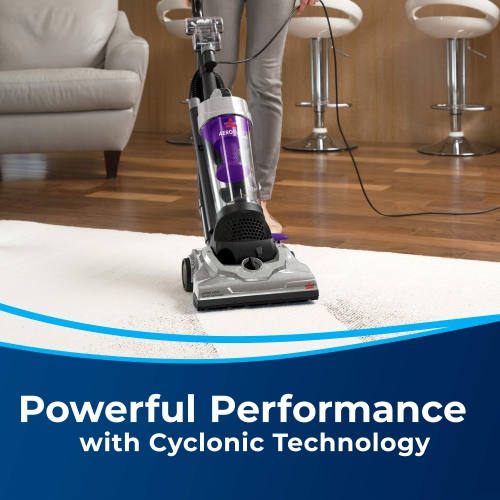 BISSELL - Upright Vacuum Cleaner - Cyclonic separation with secondary built in lifetime filter , Purple