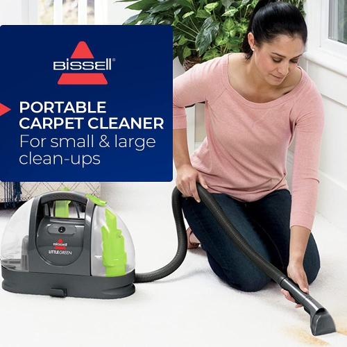BISSELL - Portable Carpet Cleaner - Little Green Carpet & Upholstery Machine - 48oz Capacity with Stain Brush | Black ..