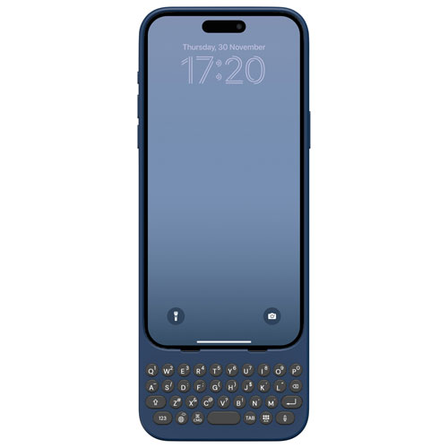 Étui-clavier de Clicks pour iPhone 15 Plus - Bleu Royal Ink - Exclusivité Best Buy