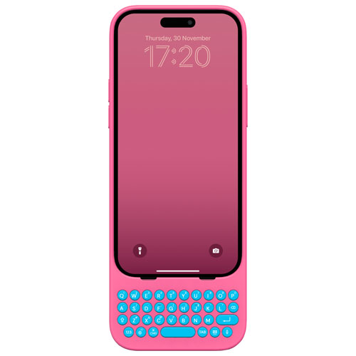 Étui-clavier de Clicks pour iPhone 15 Pro - Rose Miami Beach - Exclusivité Best Buy