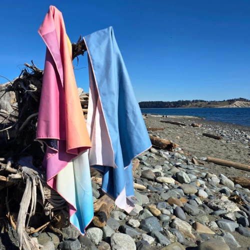 ROAM 100% Sustainable Eco-Friendly XL Beach Towel GRS Certified | Purple Magic