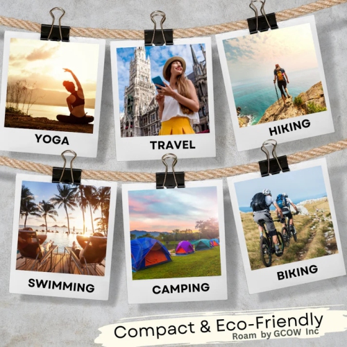 ROAM 100% Sustainable Eco-Friendly XL Beach Towel GRS Certified | Purple Magic