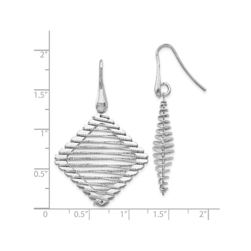 Boucles d'oreilles suspendues à crochet en argent sterling