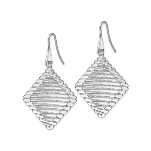 Boucles d'oreilles suspendues à crochet en argent sterling