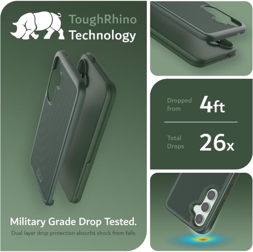 TUDIA MergeGrip Samsung Galaxy S23 FE Case Military Grade - Pine Green
