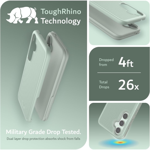 TUDIA MergeGrip Samsung Galaxy S23 FE Case Military Grade - Green Lily