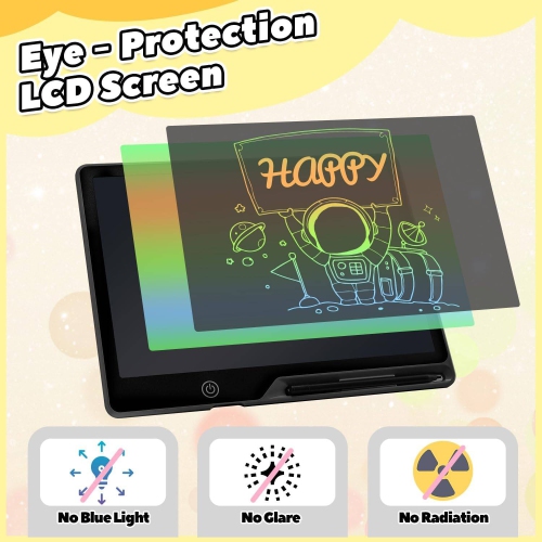 Tablette d'écriture ACL pour 3-8 enfants, tableau rechargeable 16 po Doodle Board, jouets d'apprentissage préscolaire cadeau d'anniversaire de Noël