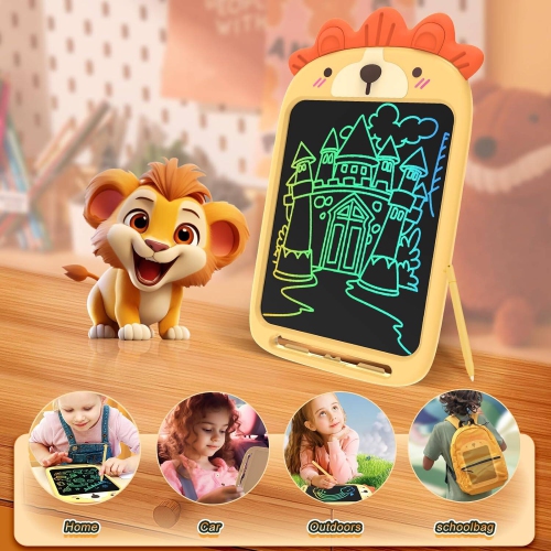 LCD Writing Tablet for Kids, 10 Inch Electronic Erasable Reusable Doodle Board Drawing Pad, as Christmas Birthday Gift for 3-8 Years Old Boys Girls,