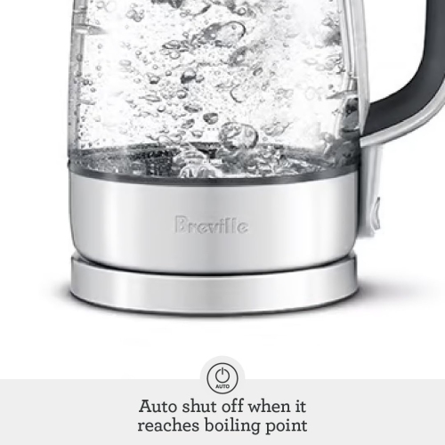 Breville USA BKE595XL The Crystal Clear Electric Kettle, 2.3, Glass