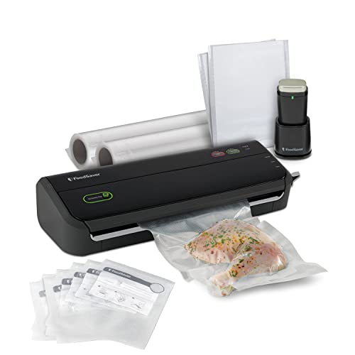 FOODSAVER  Vacuum Sealing Machine Starter Kit With Vacuum Seal Storage Bags And Rolls | | Fm2010 In Black