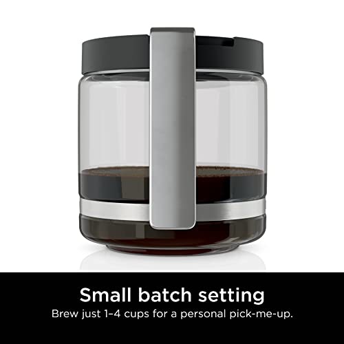 Cafetière programmable 14 tasses DCM200C XL de Ninja, carafe en verre 14 tasses, filtre permanent, acier inoxydable, argenté