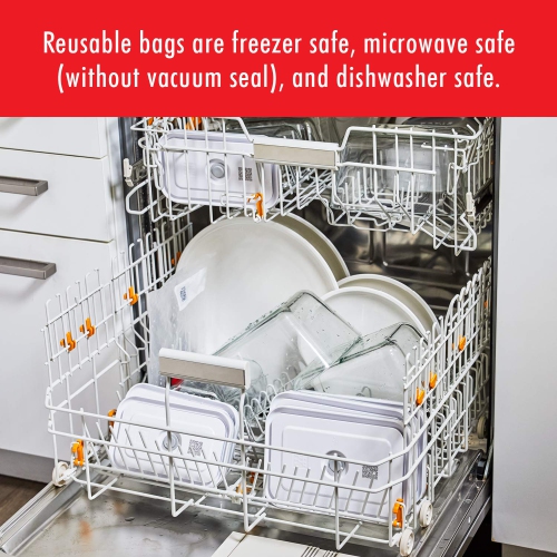 ZWILLING Fresh & Save Vacuum Sealer Machine Starter Set, 6 Piece BPA-Free Sous Vide, Meal Prep Container Set - Glass