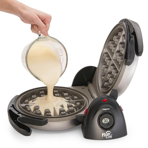 National Presto 3510 FlipSide Belgian Waffle Maker, Black