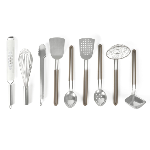 MARTHA STEWART  9-Piece Stainless Steel Prep & Serve Kitchen Gadget And Tool Set - Dishwasher Safe