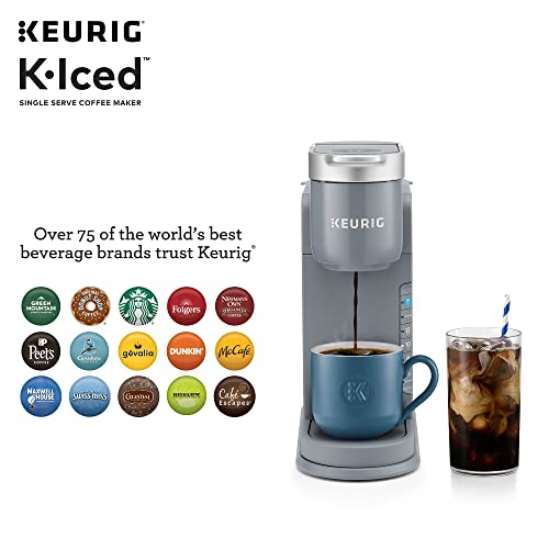 Cafetière pour une tasse K-Iced de Keurig - infuse chaud et froid - Gris