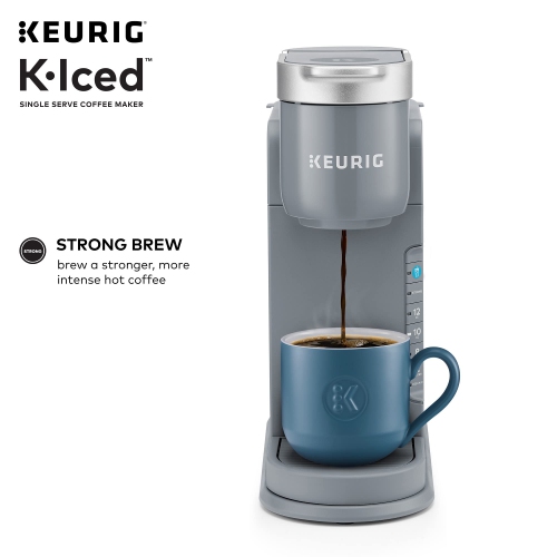 Cafetière pour une tasse K-Iced de Keurig - infuse chaud et froid - Gris