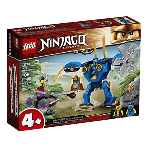 LEGO NINJAGO Legacy Jay’s Electro Mech 71740 Ninja Toy Building Kit Featuring Collectible Minifigures; New 2021