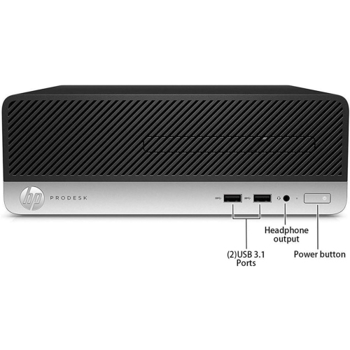 HP ProDesk 400 G4 Small Form Factor Desktop - Intel Core i5-7500, 8GB Memory, 256GB SSD + 500GB HDD, Win 11 by HP - Refurbished condition - Image 4