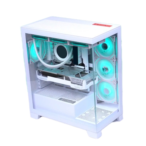 Zonic Gaming PC - Liquid Cooled AMD Ryzen 9 99500X3D 16-4.3GHz 16 Core, AMD RADEON RX 9070 XT, DLSS -AI-Powered Performance ,64GB DDR5 RAM, 2TB