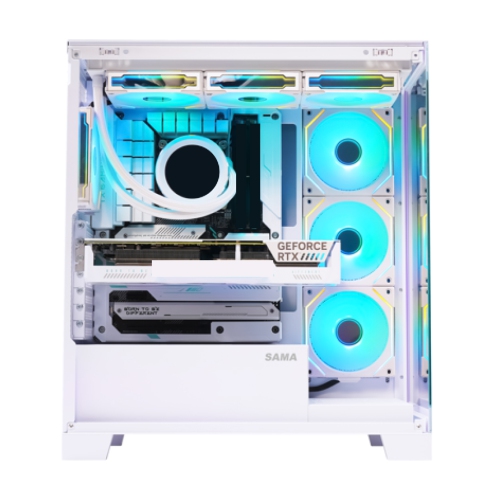 Zonic Gaming PC - Liquid Cooled AMD Ryzen 9 99500X3D 16-4.3GHz 16 Core, AMD RADEON RX 9070 XT, DLSS -AI-Powered Performance ,64GB DDR5 RAM, 2TB