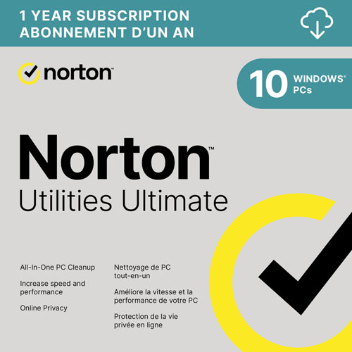 Norton Utilities Ultimate - 10 appareils - 1 an - Téléchargement numérique