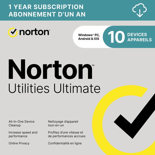 Norton Utilities Ultimate - 10 Devices - 1 Year - Digital Download