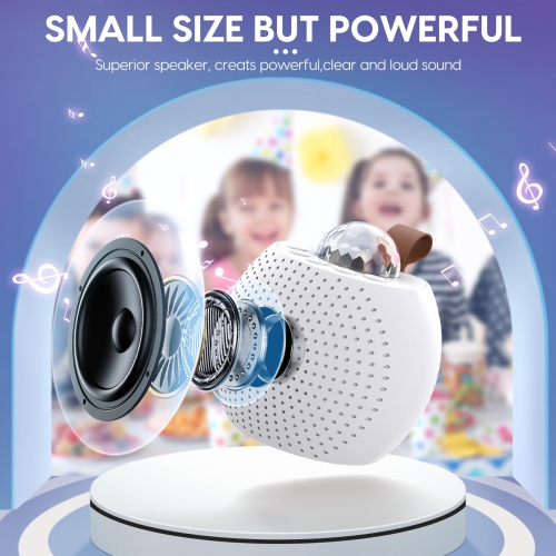 Karaoke Machine for Kids Adults, Bluetooth Karaoke Speaker with 2 Wireless Mics, Dynamic Led Light for Home Party and Birthday Gifts