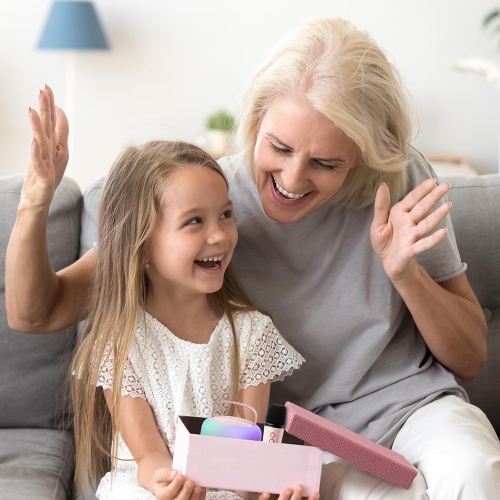 Karaoke Machine Kids, Mini Karaoke Machine with 2 Wireless Microphone for Kids, Birthday Gift Karaoke Microphone Kids Toys for Girls and Boys 2, 3,