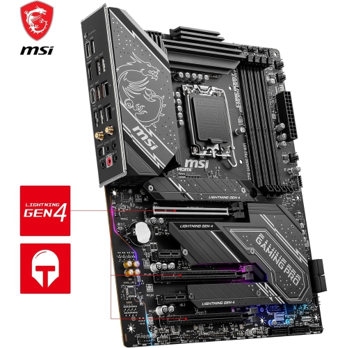 MSI Z790 GAMING PRO WIFI LGA 1700 SATA 6Gb/s DDR5 128GB ATX Intel Motherboard