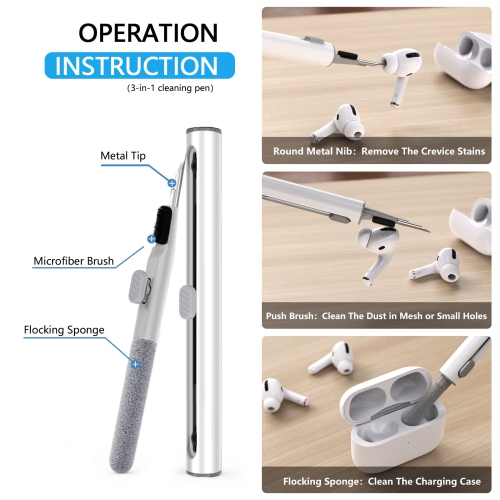 Compatible with AirPods Pro 2nd/1st Generation Replacement Ear Tips,with Noise Reduction Hole & Built-in dust Guard Screen,for USB-C Charging Case