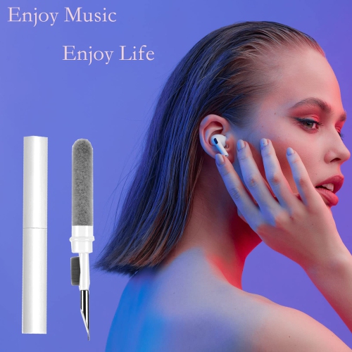 Bluetooth Earbuds Cleaning Pen for Airpods Pro 1 2 3 Samsung MI Android Earbuds, 3 in 1 Compact Multifunctional Headphones Case Cleaning Tools with