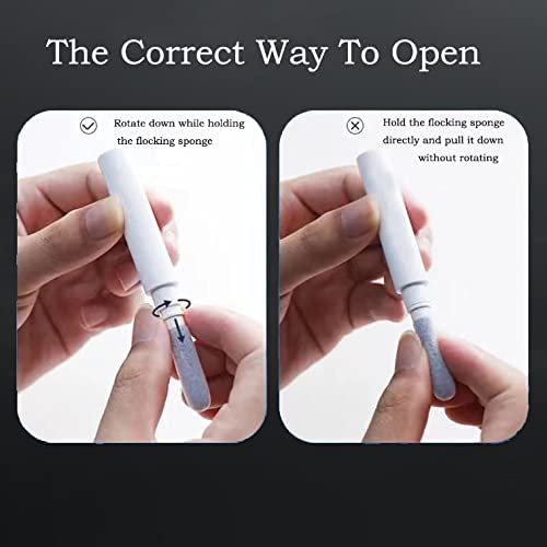 Bluetooth Earbuds Cleaning Pen for Airpods Pro 1 2 3 Samsung MI Android Earbuds, 3 in 1 Compact Multifunctional Headphones Case Cleaning Tools with