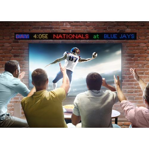 SKYBOXSPORTSNETWORK  Skybox Sports Network Game Day 50” Sports And Stock Ticker / 7 Pixels X 7.63MM 65, 000 Color Led