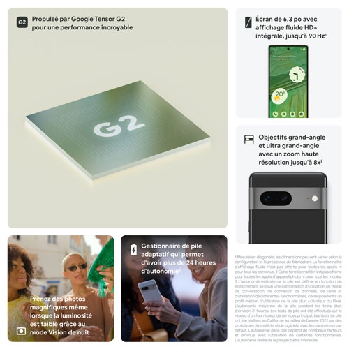 Neuf - Pixel 7 128&nbsp;Go de Google - neige - Déverrouillé