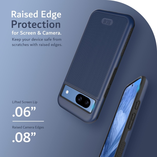 TUDIA MergeGrip Google Pixel 8a Case Military Grade - Indigo Blue
