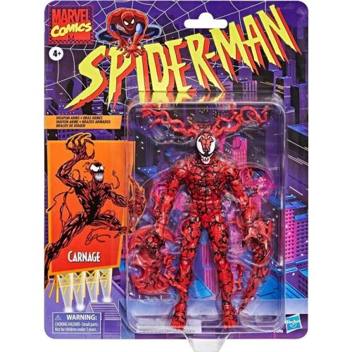 Marvel Legends Retro 6 Inch Action Figure Spider-Man Exclusive - Carnage