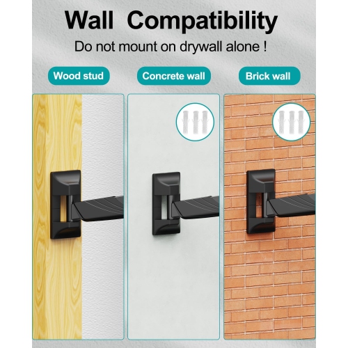 Single Monitor Wall Mount for Max 32 Inch Computer Screen, Premium Heavy Duty Single Monitor Arm, Full Motion Wall Monitor Mount with VESA Extension