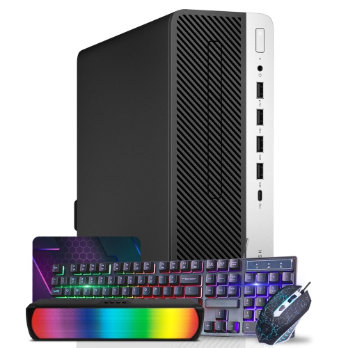 HP  Refurbished (Good) - Prodesk 600 G4 Sff Desktop Computer PC | Intel Core I5 8Th Gen Cpu | 32GB Ddr4 Ram | 2Tb Nvme SSD | Windows 11 Pro | RGB