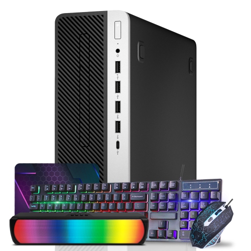 HP  Refurbished (Good) - Prodesk 600 G4 Sff Windows 11 Pro Business Desktop Computer PC, Intel Hexa-Core I7 8700 Cpu, 16GB Ddr4 Ram, New 2Tb Nvme